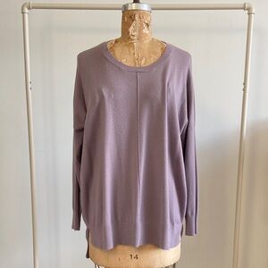 DREAMERS Cotton/Rayon Dolman Sleeve Sweater Dusty Mauve M/L